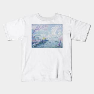 The Port of Rotterdam by Paul Signac Kids T-Shirt